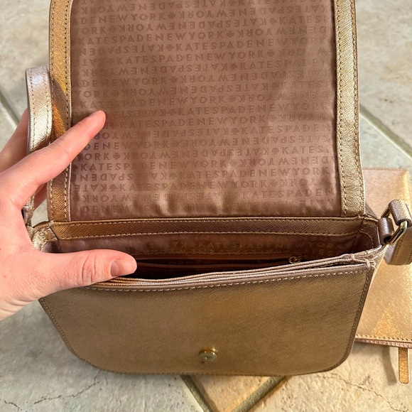 Pink Sheen Kate Spade Crossbody Purse and Wallet Duo - Picture 8 of 10